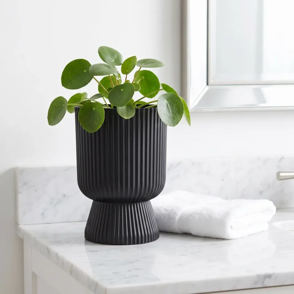 Lotus Vazo S.Siyah 1 NO banyo mermer tezgah