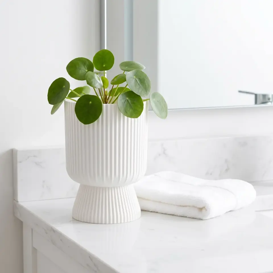 Lotus Vazo Süt Beyaz 1 NO banyo mermer tezgah