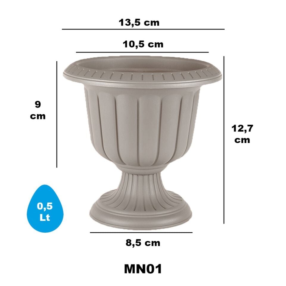 Nergiz Saksı 1 NO - Mocha
