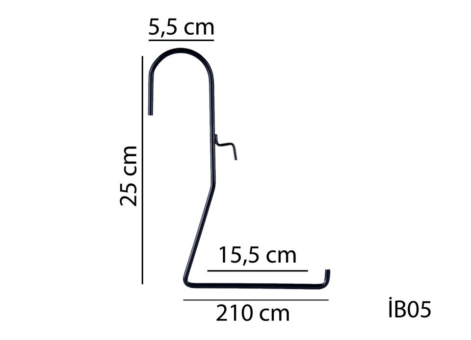 Serinova İstanbul Balkon Metal Askı – Balkon Saksı Askısı