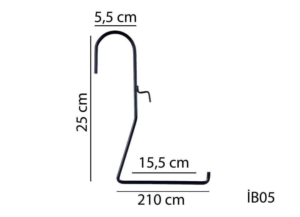 Serinova İstanbul Balkon Metal Askı – Balkon Saksı Askısı