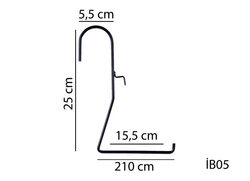 Serinova İstanbul Balkon Metal Askı – görsel 2 – balkon saksı askısı