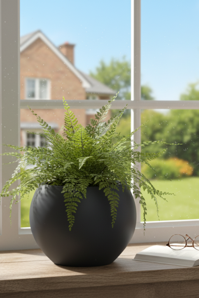 Küre Saksı 1 NO - Antrasit