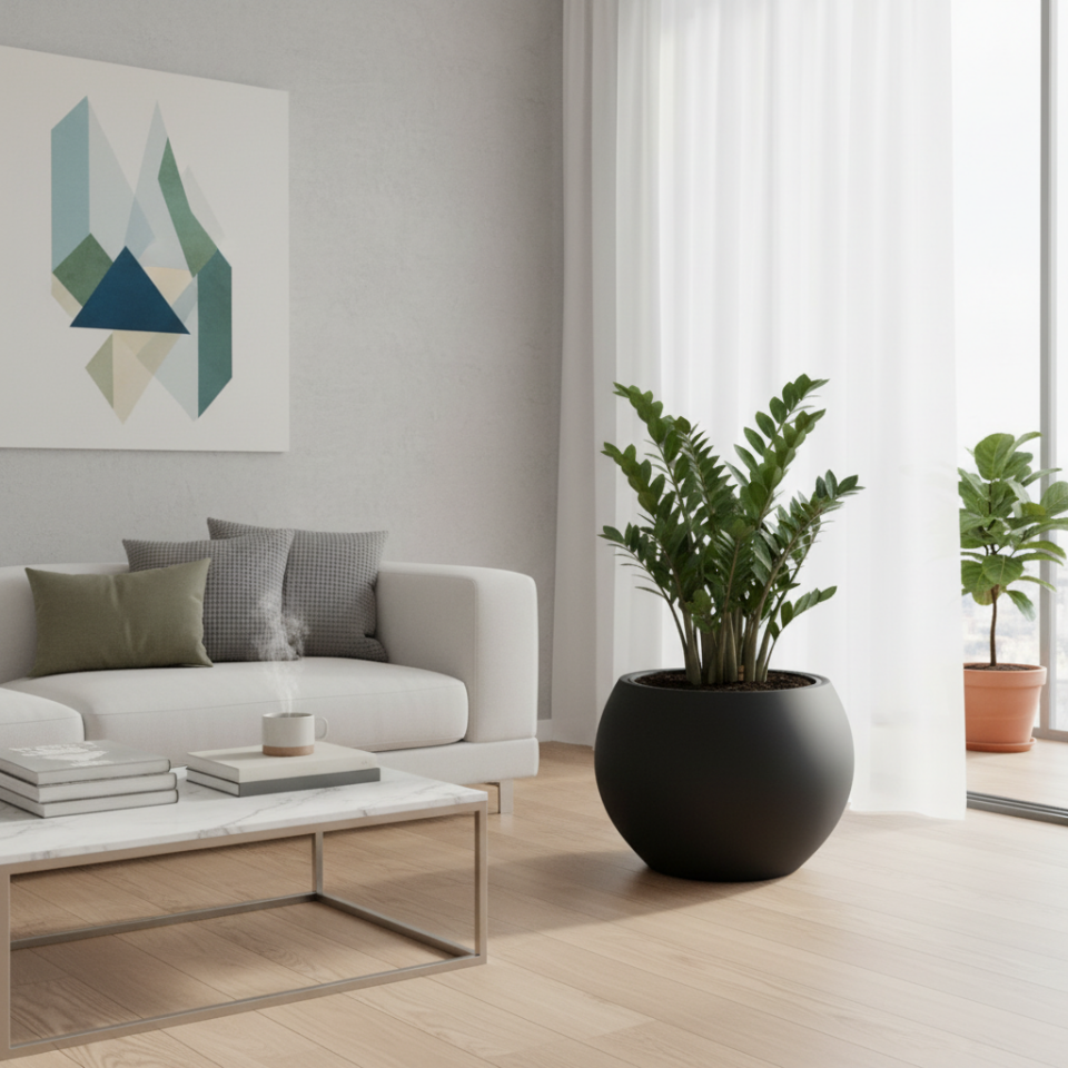 Kure Saksı 3 NO - Antrasit