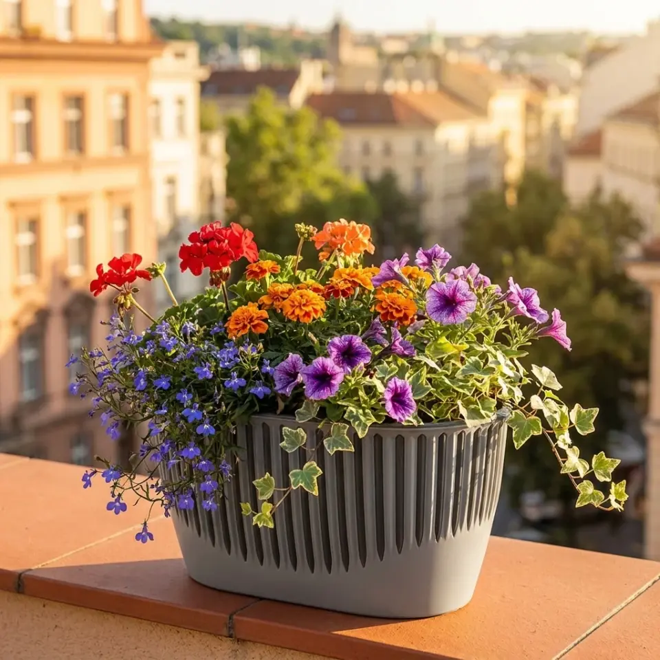 Piyano Balkon Saksı