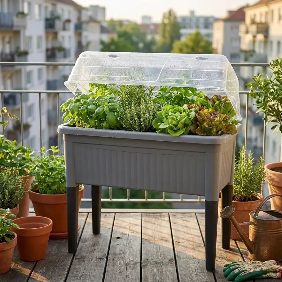 6 Ayaklı Balkon Saksısı