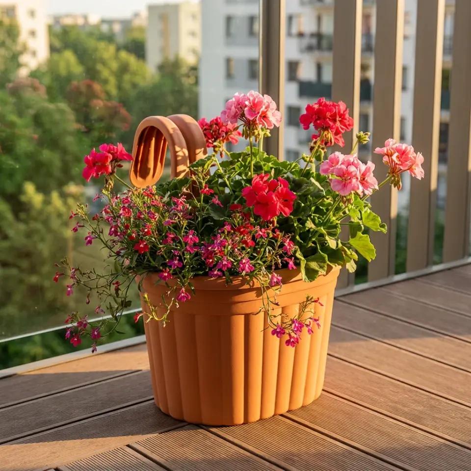 Tombik Askılı Balkon Saksı