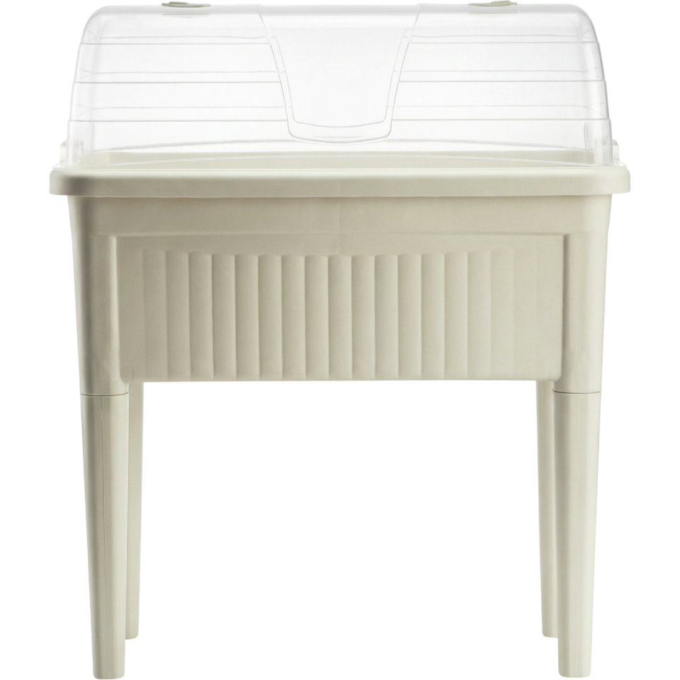 Ayaklı Bahçe Saksı 2 NO - Kirli Beyaz