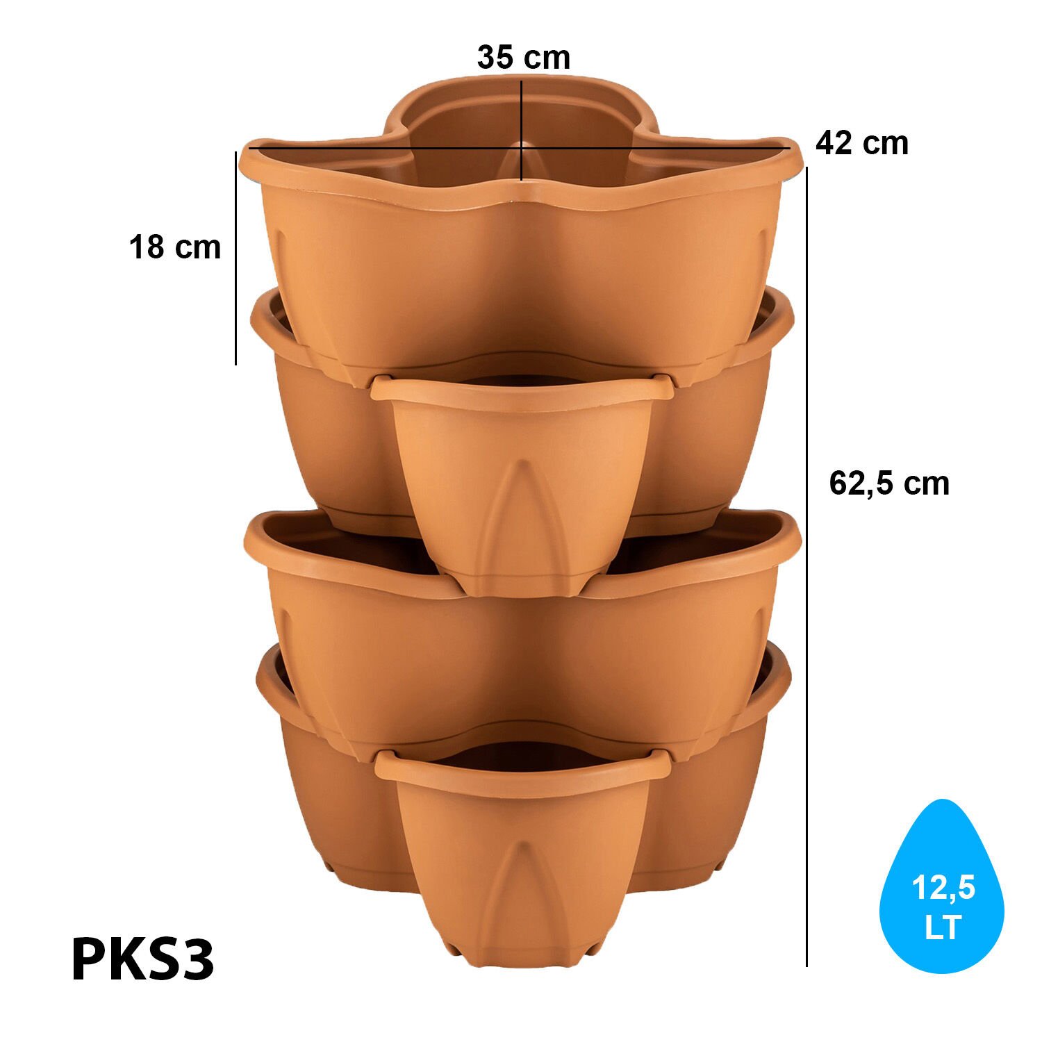 Serinova Pamukkale Saksı Kiremit