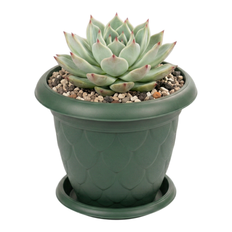 Damla Saksı 3 NO - Yeşil