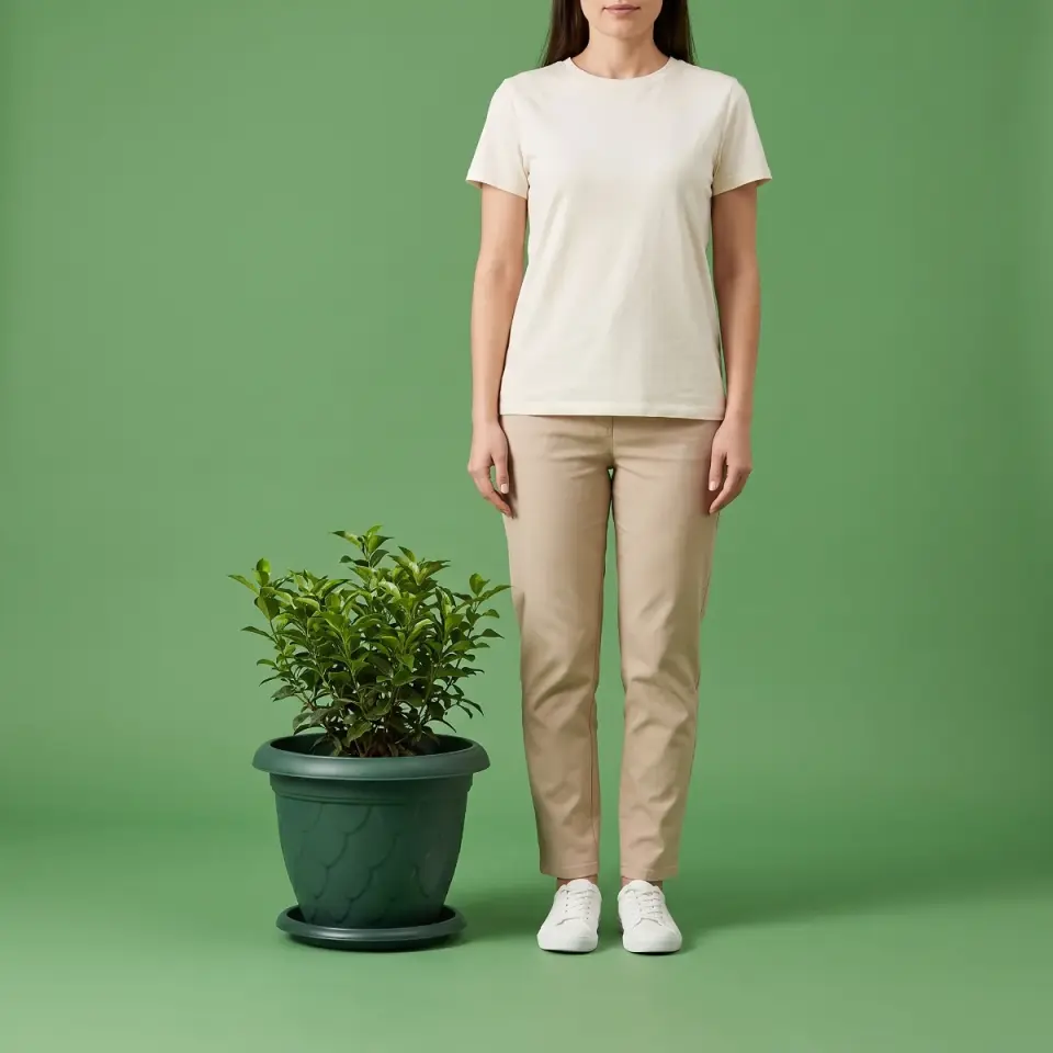 Damla Saksı 8 NO Yeşil 35,5 cm ölçek