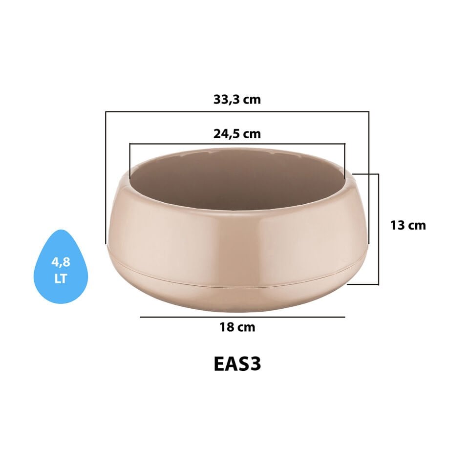 Serinova Elvan Aranjman Saksı Mocha - 3 NO