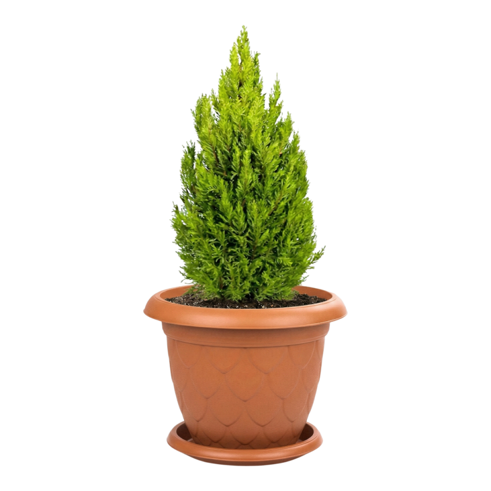 Damla Saksı 11 NO - Kiremit