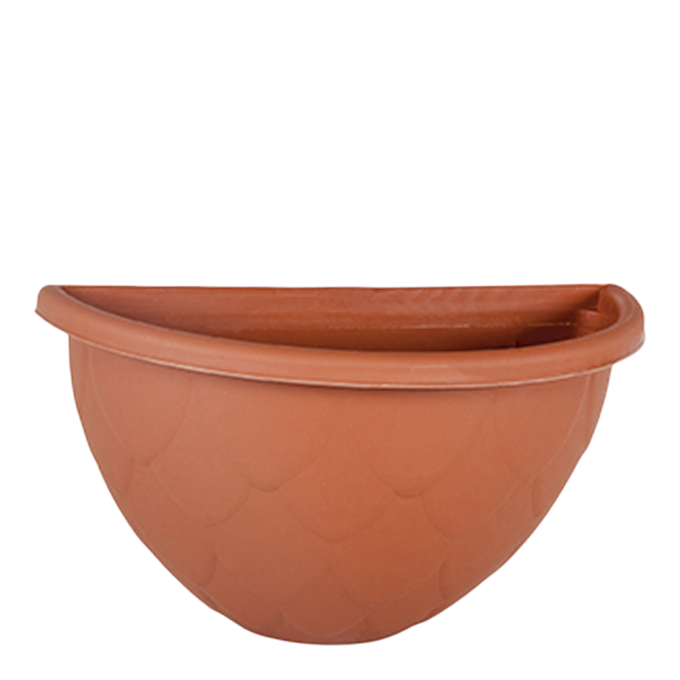 Damla Duvar Saksı 3 NO - Kiremit