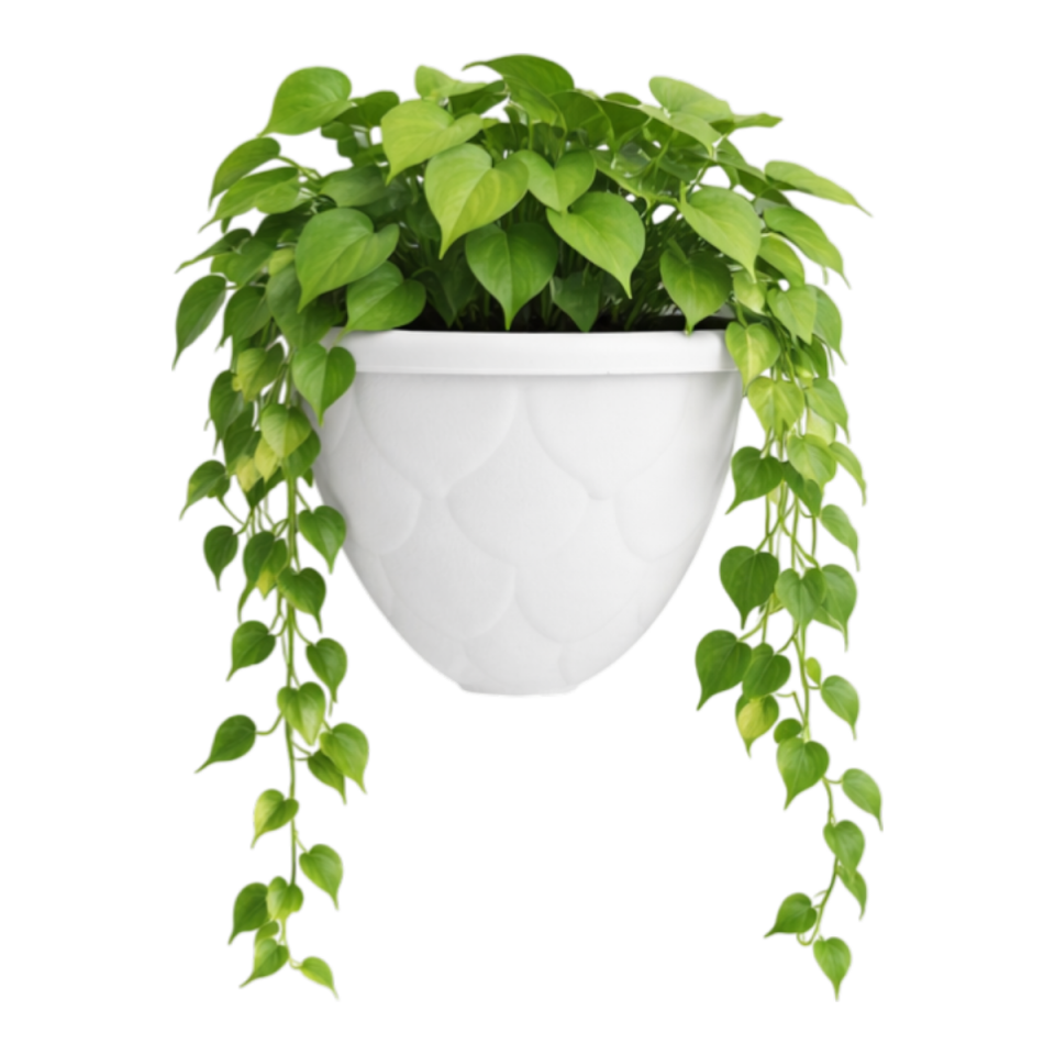 Damla Köşe Saksı 1 NO - Beyaz