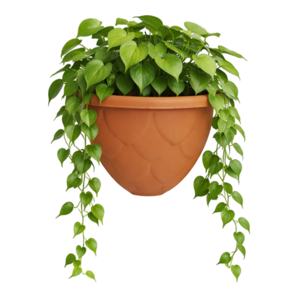 Damla Köşe Saksı 1 NO - Kiremit