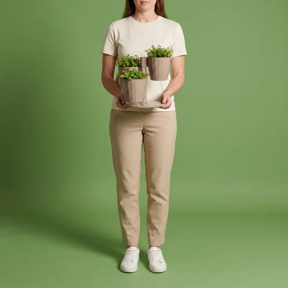 Dönence Saksı 3'lü Set 1 NO - Mocha