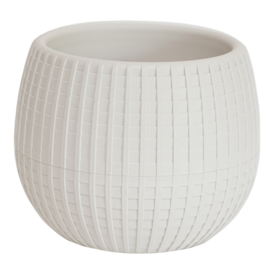 Elvan Saksı 5 NO - Kirli Beyaz