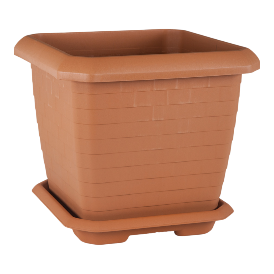 Hisar Kare Saksı 5 NO - Kiremit