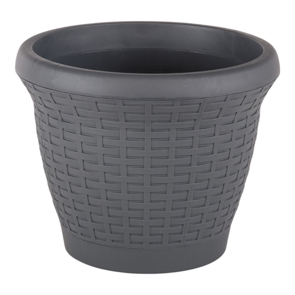 Hasır Saksı 1 NO - Antrasit