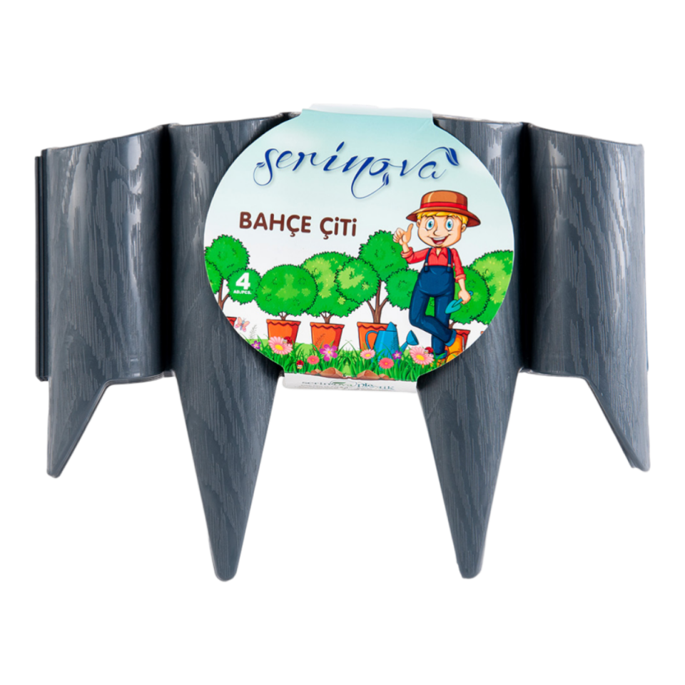 İstanbul Bahçe Çiti 4'Lü 1 NO - Antrasit