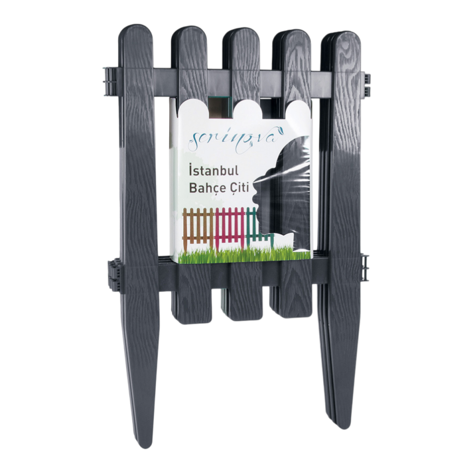 İstanbul Bahçe Çiti 4'Lü 2 NO - Antrasit